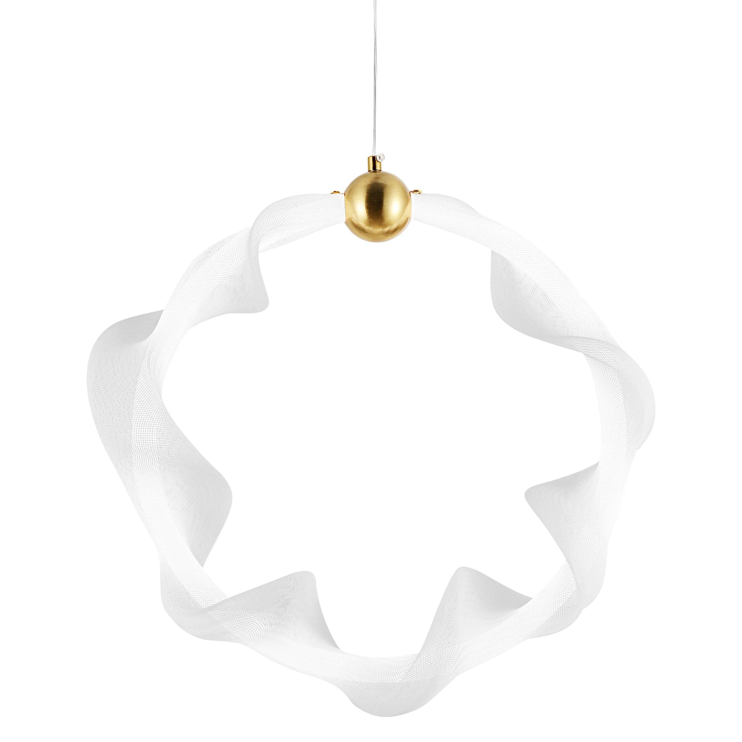 LAMPA WISZĄCA LED G014-1CP BIAŁY/ZŁOTY 4