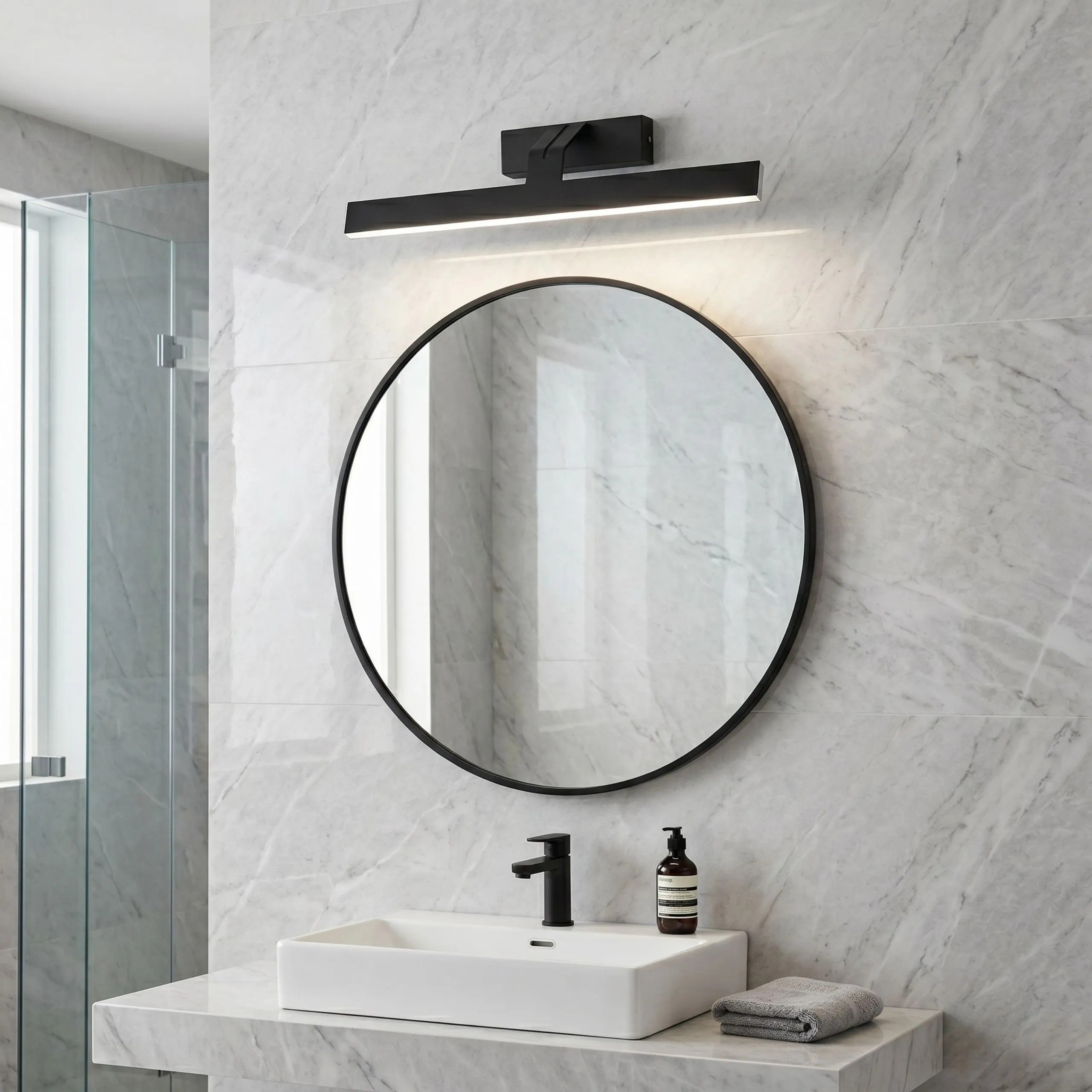 Kinkiet Łazienkowy LED SWE010-1W 43cm Czarny 4