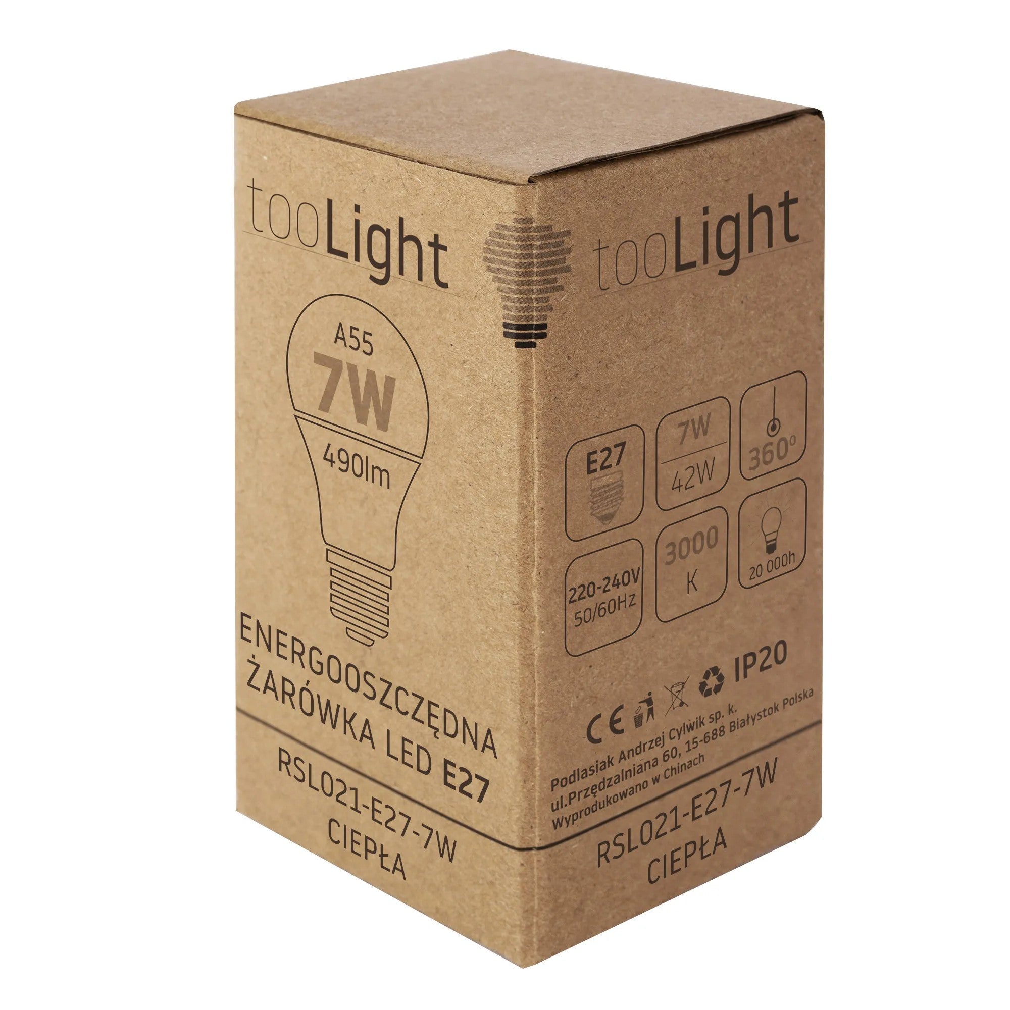Żarówka LED Ciepła E-27 7W RSL021 4