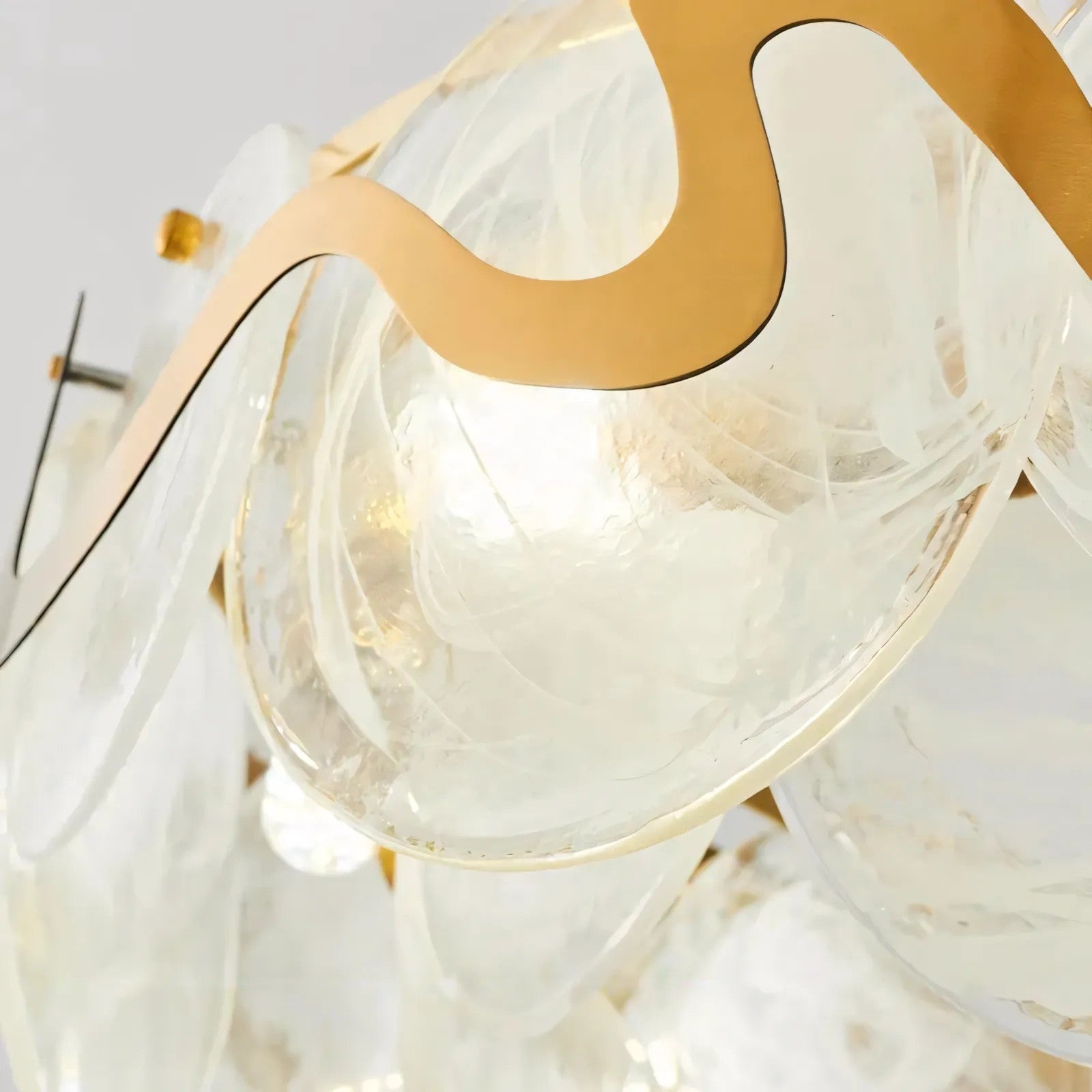 Lampa Sufitowa Wisząca APP1544-8CP Złota Szczotkowana 4