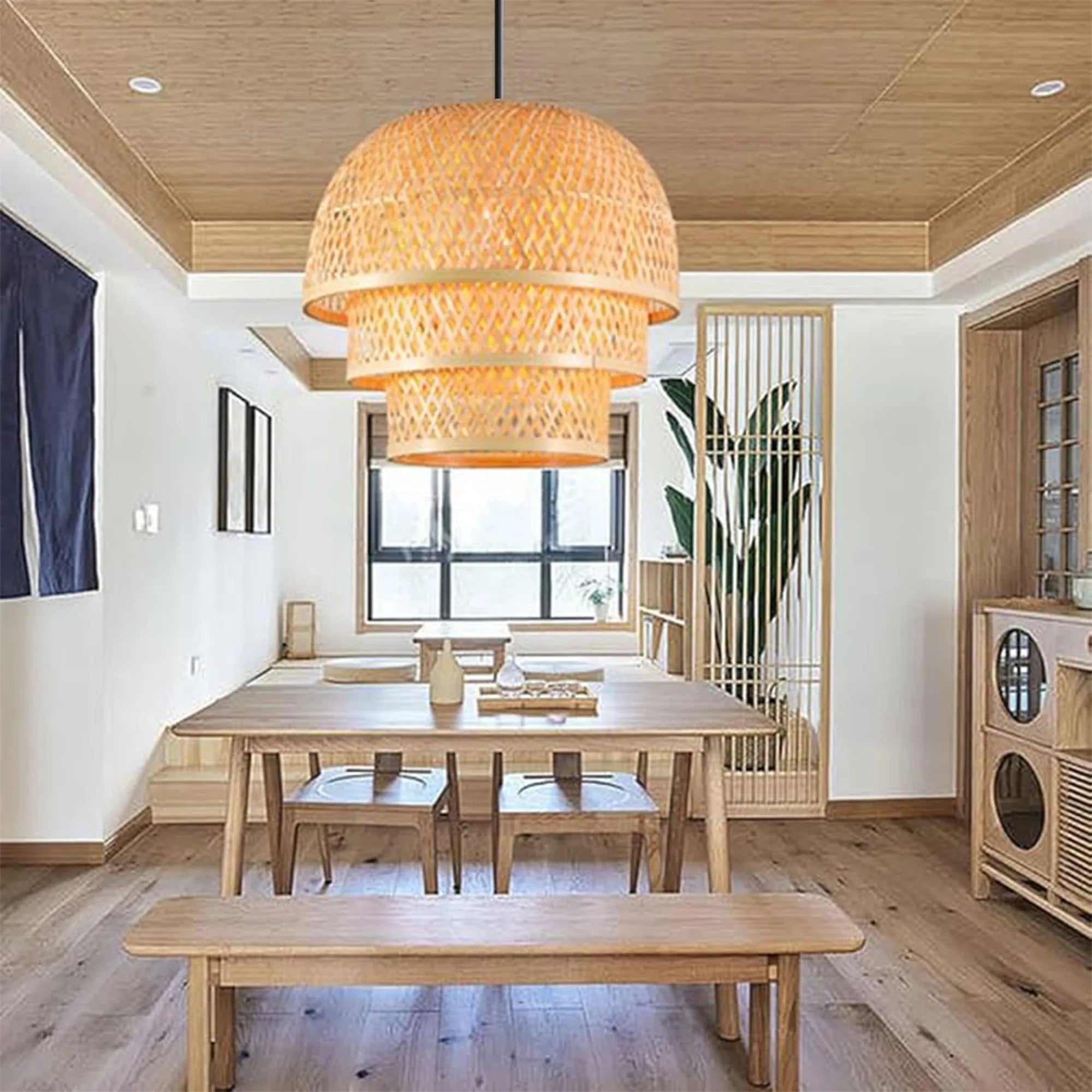 LAMPA WISZĄCA BAMBUSOWA APP1629-1CP 4