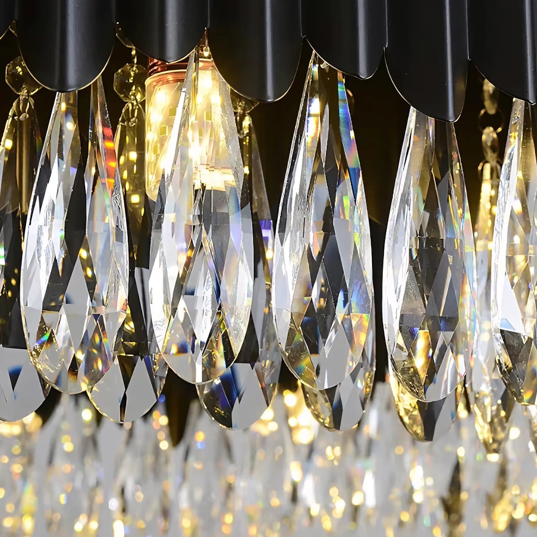 Lampa Sufitowa Wisząca APP1657-8CP Czarna 4