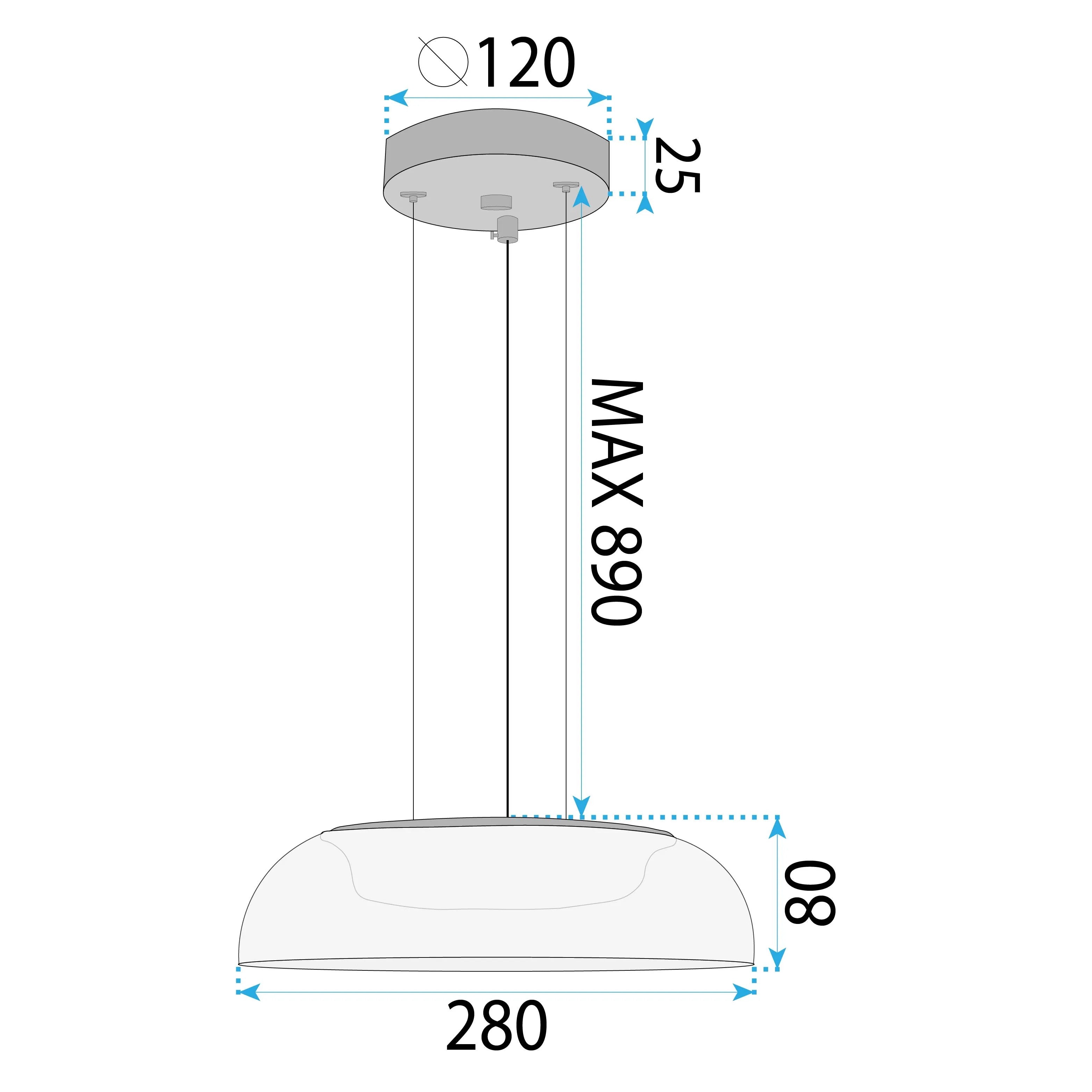 LAMPA WISZĄCA LED APP1691-1PC Złota 4