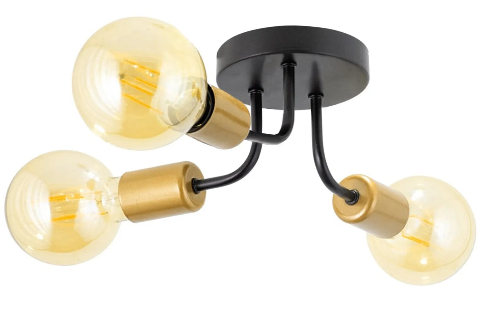 Lampa Wisząca APP1117-3C Czarno Złota 4