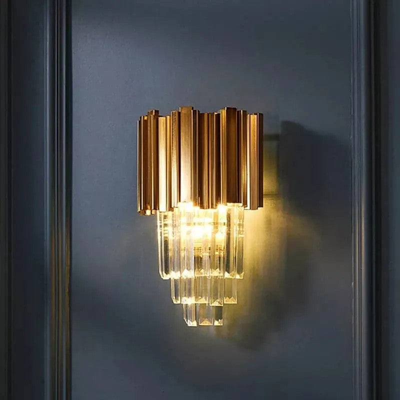 Lampa Kryształowa Kinkiet 312357 Złota 4