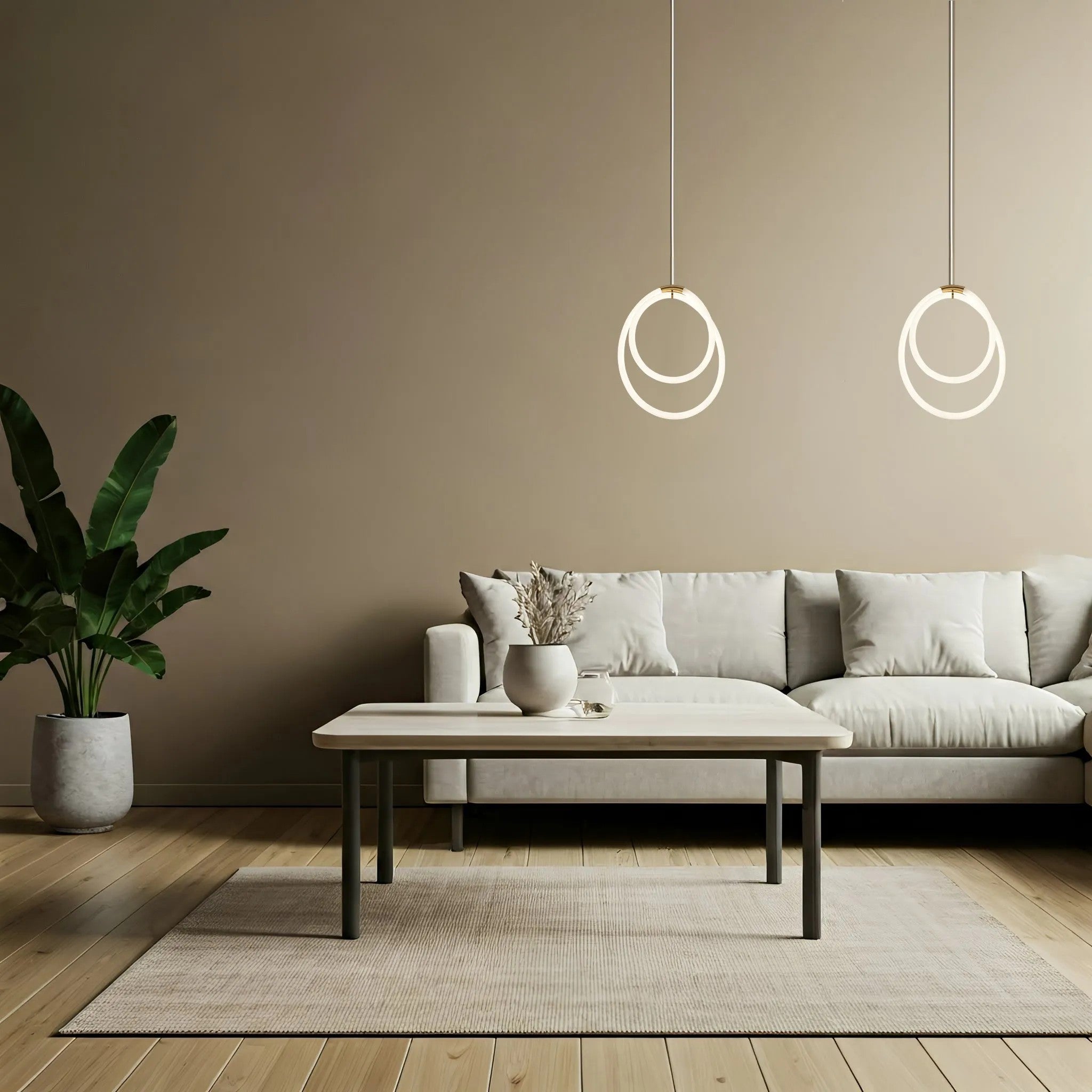 LAMPA WISZĄCA LED G021-CP Złota 4