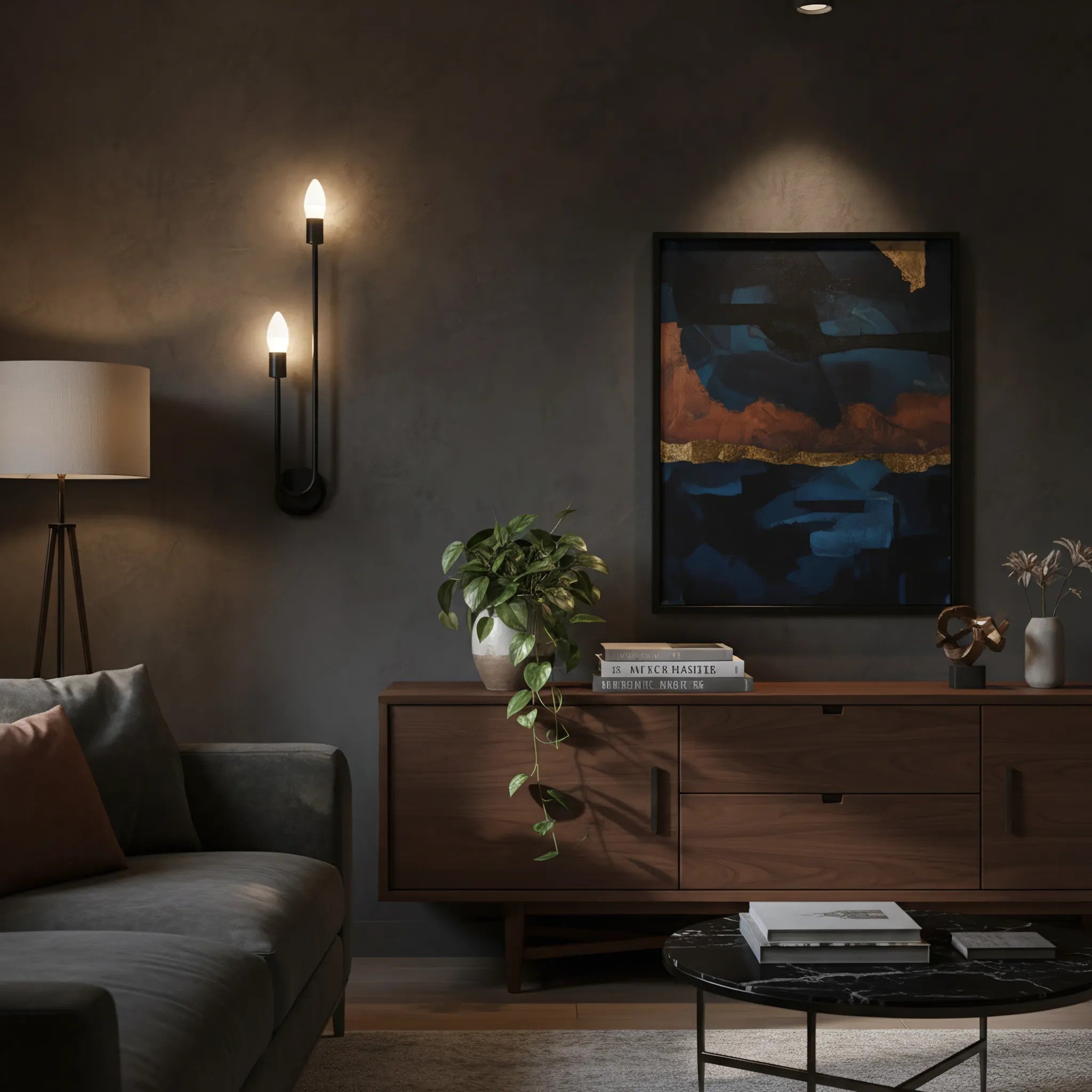 LAMPA ŚCIENNA KINKIET APP1147-2W Czarna 4