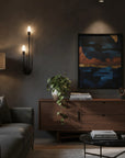 LAMPA ŚCIENNA KINKIET APP1147-2W Czarna 4