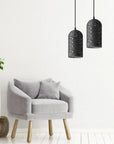 Lampa Wisząca Betonowa APP997-1CP B Czarna 4