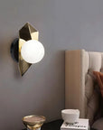 LAMPA ŚCIENNA KINKIET APP1411-W CZARNO/ZŁOTA 4
