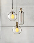 Lampa Sufitowa Wisząca Szklana Kula 20cm APP629-1CP 4