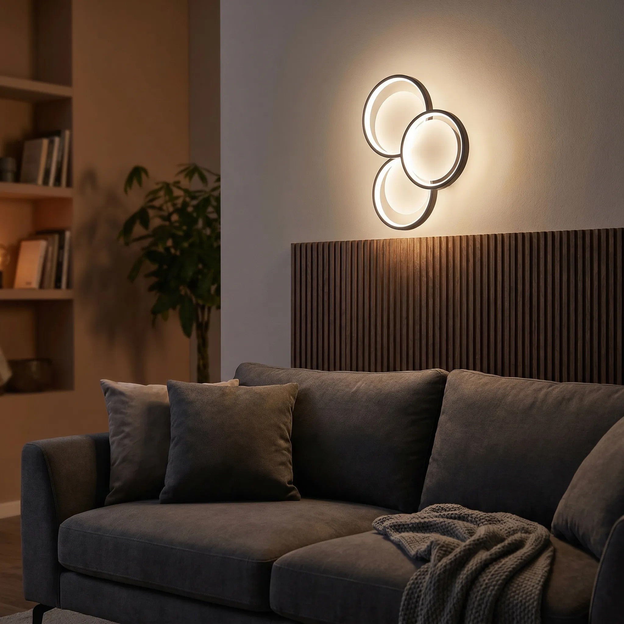 Lampa Ścienna Kinkiet LED APP1919-W Czarna 4