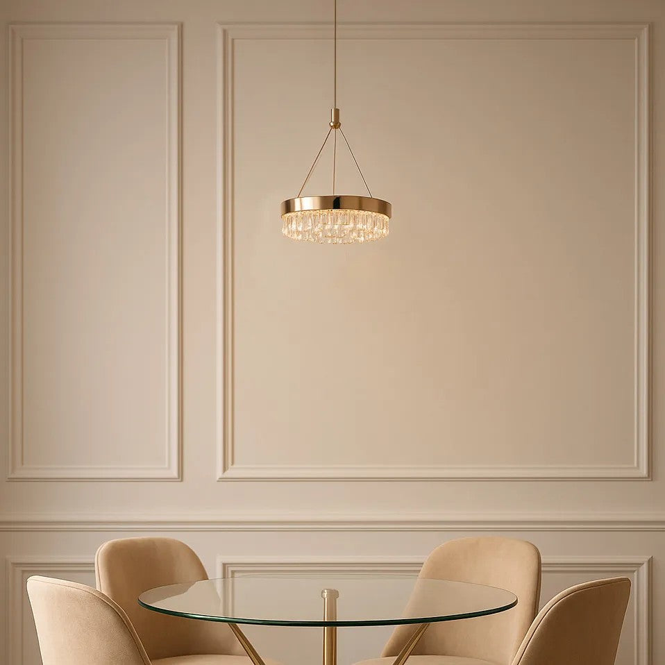 LAMPA WISZĄCA LED LHJ097-CP JASNE RÓŻOWE ZŁOTO 4