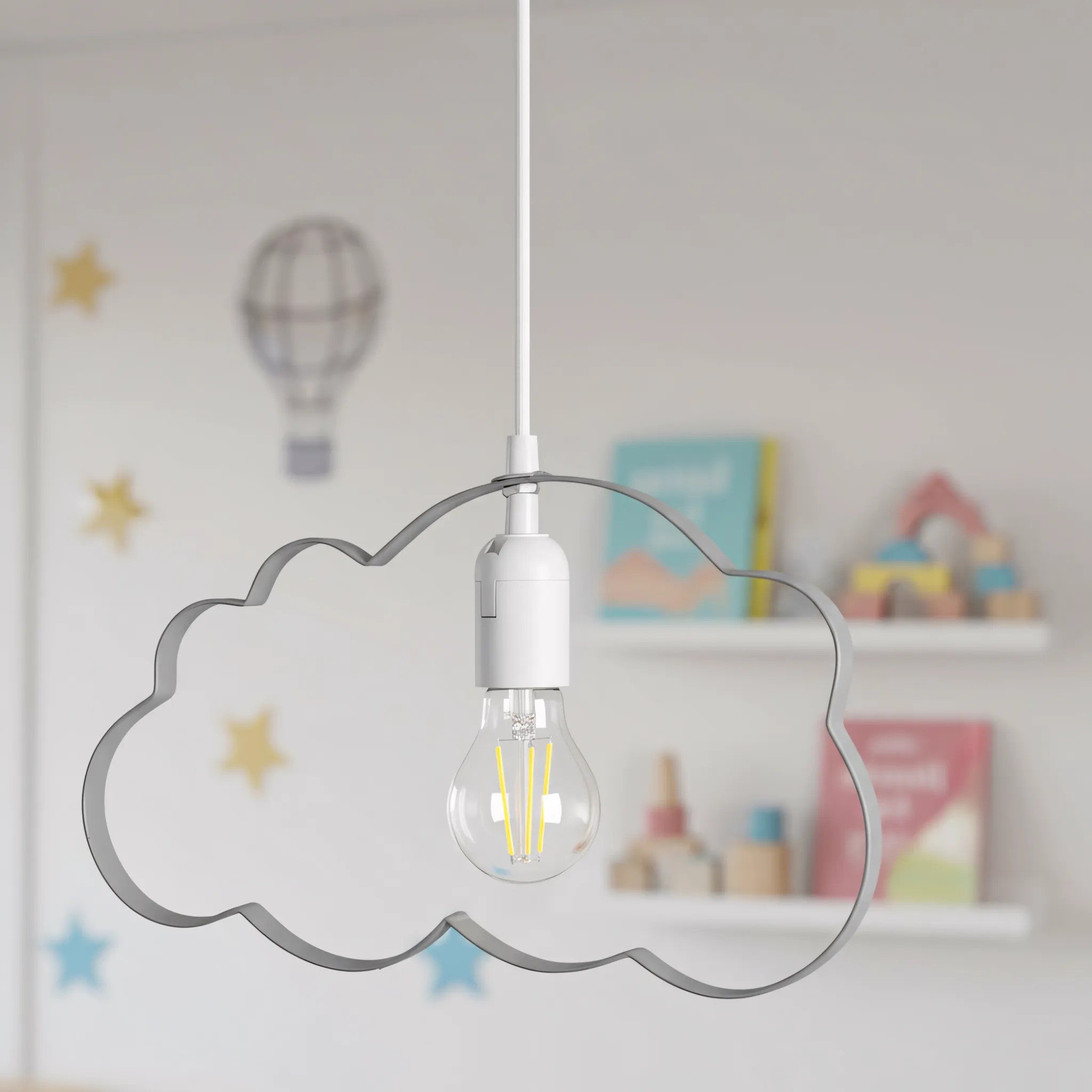 LAMPA WISZĄCA CHMURKA SZARA 4