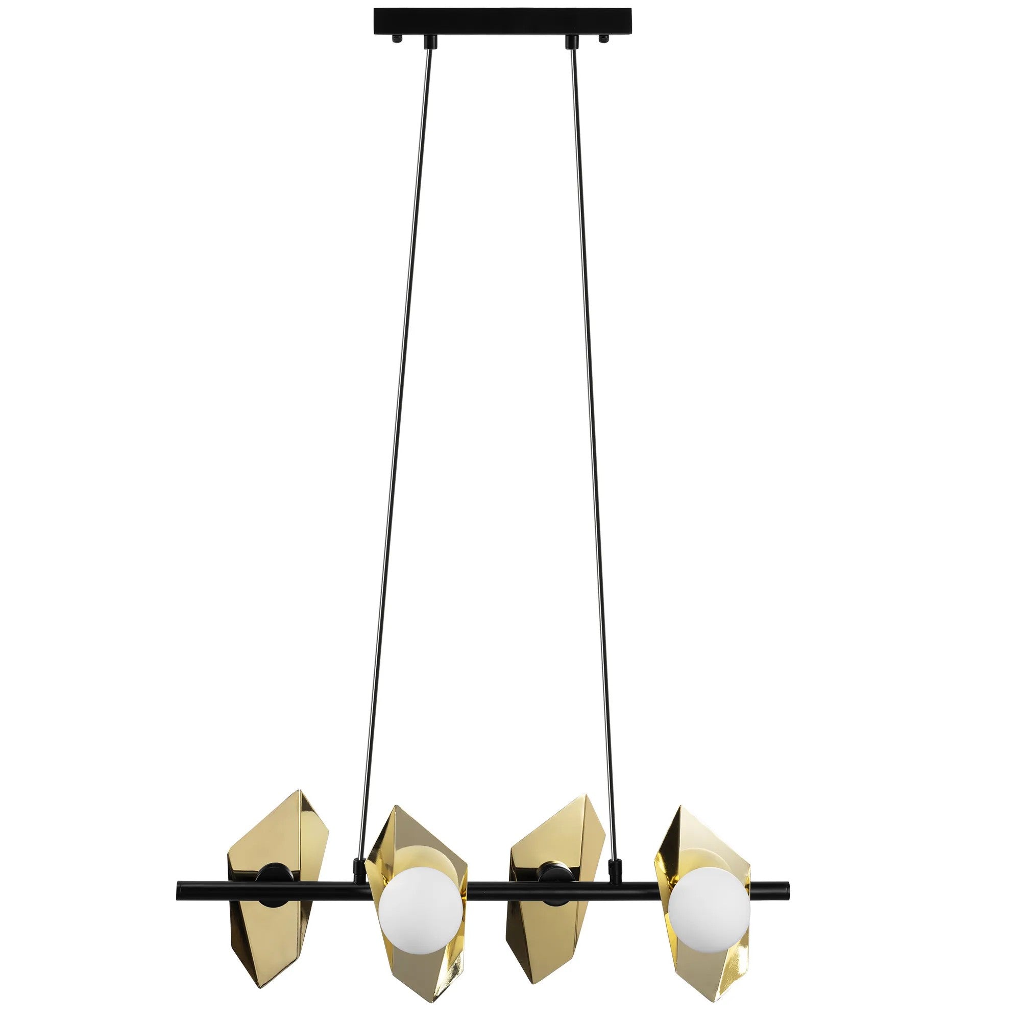 LAMPA SUFITOWA WISZĄCA APP1412-CP CZARNO/ZŁOTA 4
