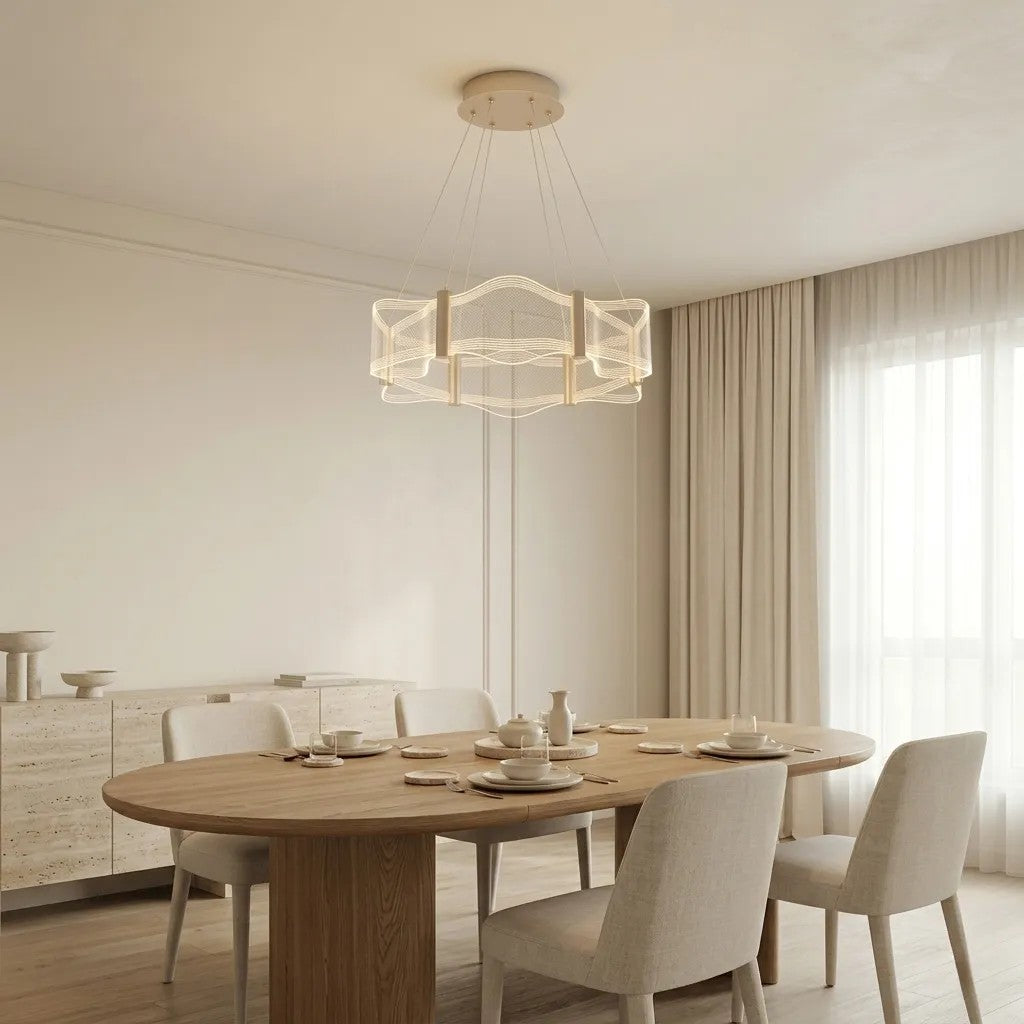 LAMPA SUFITOWA WISZĄCA G151-CP ZŁOTA 4