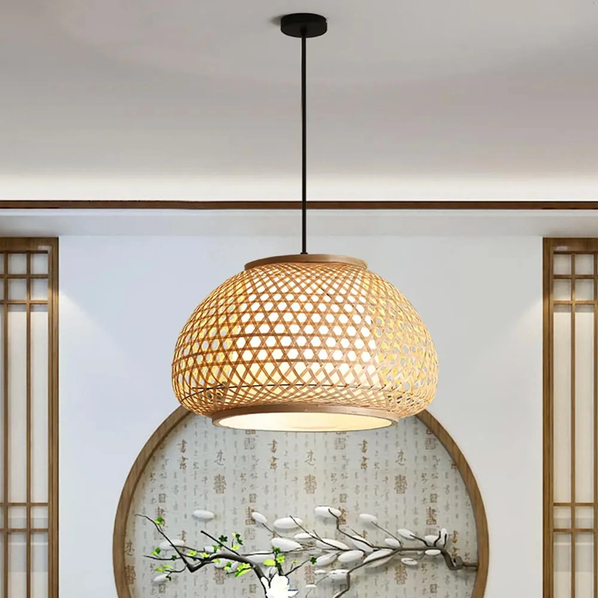 LAMPA WISZĄCA BAMBUSOWA APP1648-1CP 4