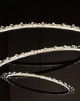 KRYSZTAŁOWA LAMPA SUFITOWA LED APP1609-3C ZŁOTA 4