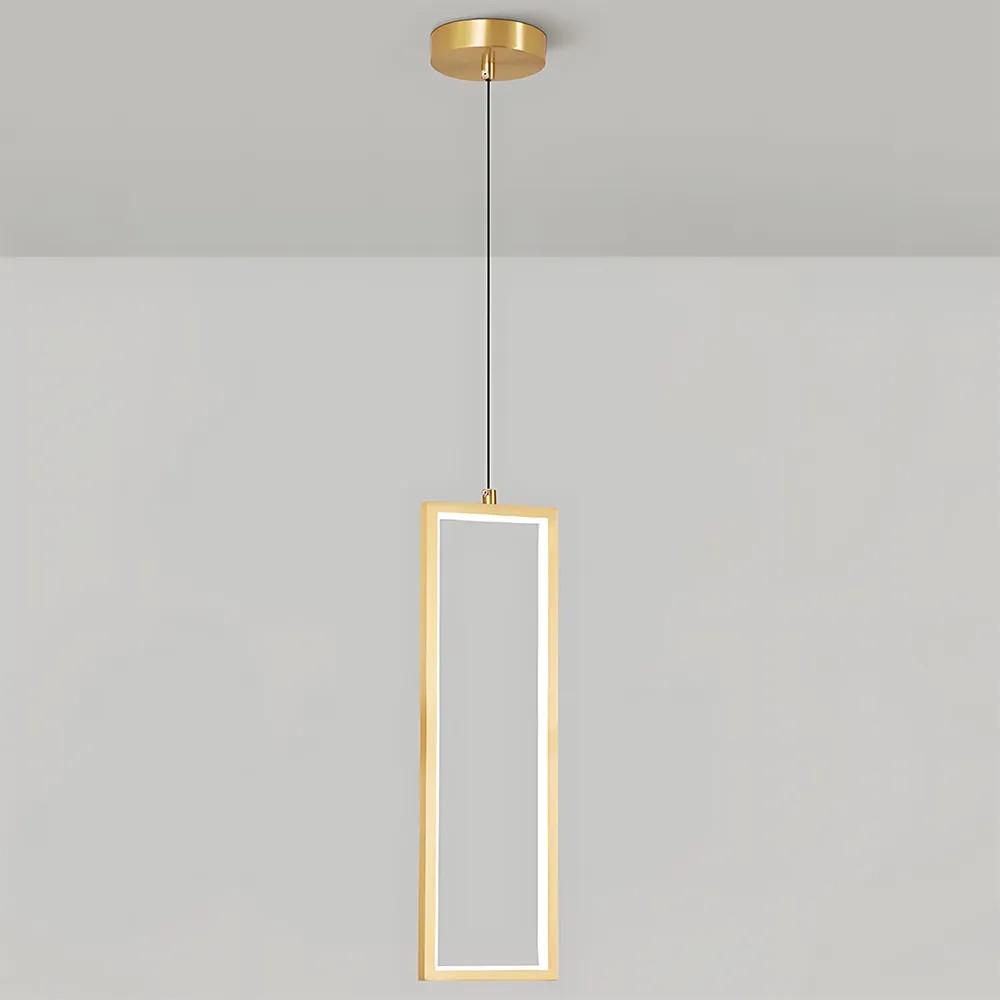 LAMPA SUFITOWA WISZĄCA LED LHJ084-1CP ZŁOTA 4