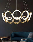 LAMPA WISZĄCA LED APP1800-CP ZŁOTA SZCZOTKOWANA 4