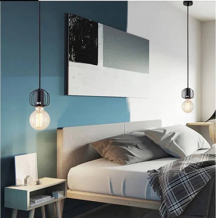 Lampa Sufitowa Wisząca W Stylu Loft APP595-1CP Czarna 4