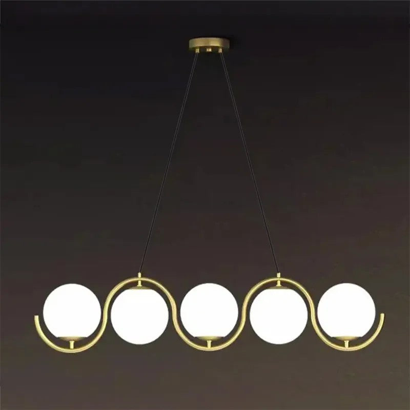 LAMPA SUFITOWA WISZĄCA APP1440-5CP Złota 4