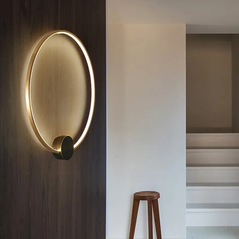 LAMPA ŚCIENNA KINKIET LED APP1388-CW OLD GOLD 40cm 4