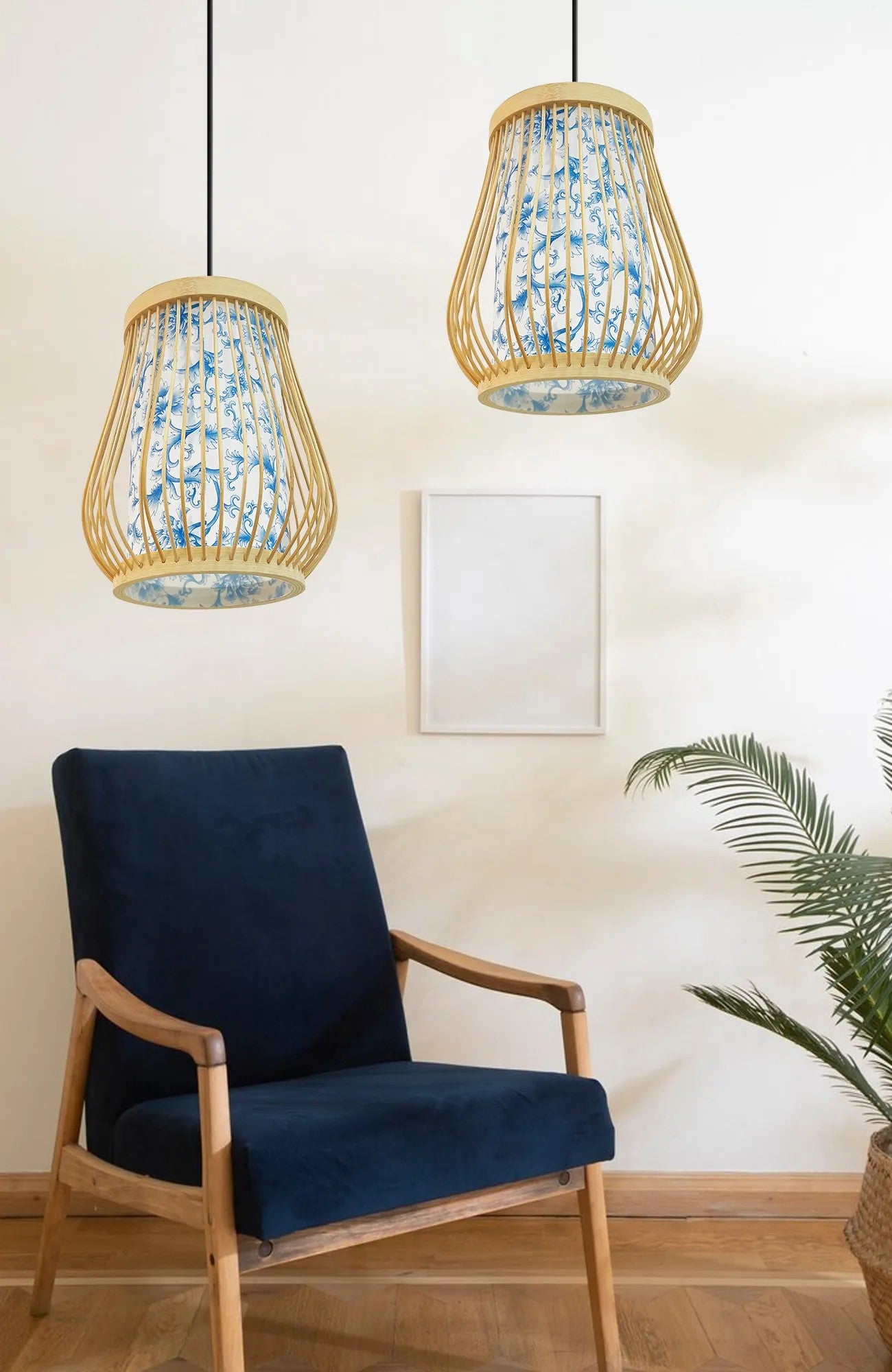 LAMPA WISZĄCA BAMBUSOWA APP1635-1CP 4