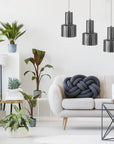 Lampa Wisząca APP285-1 Srebrna 4