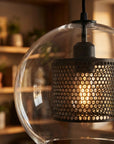Lampa Wisząca Szklana Loft APP557-1CP 20cm Czarna 4