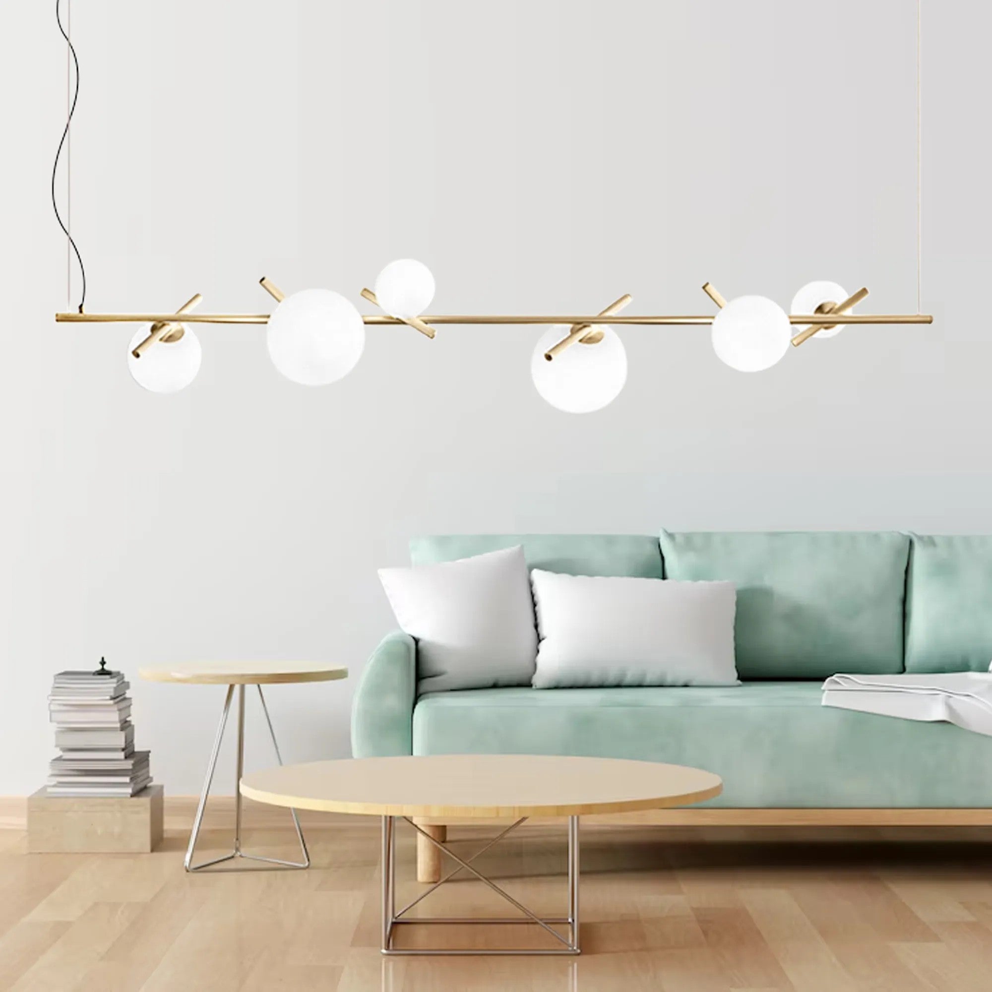 LAMPA SUFITOWA WISZĄCA Gold APP1664-6CP 4
