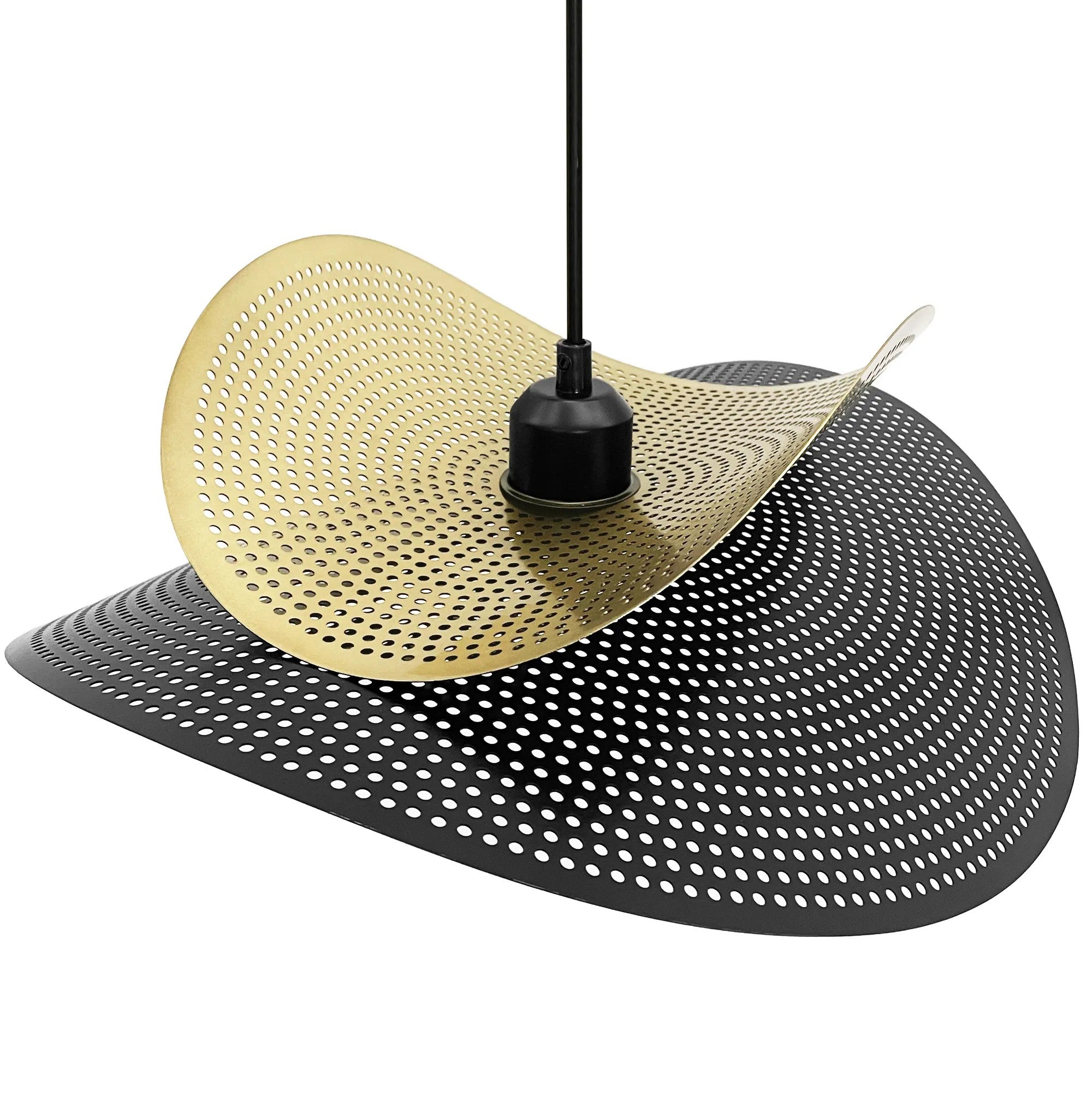 LAMPA SUFITOWA WISZĄCA APP1471-1CP Czarna/złoto 4