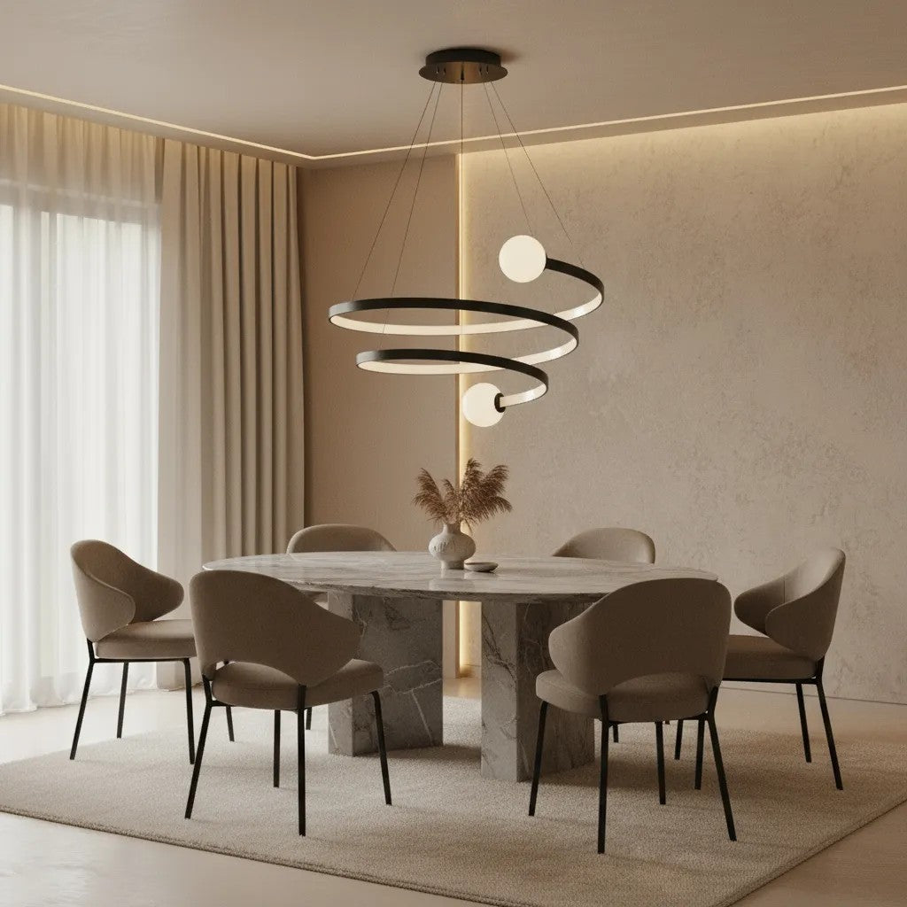 Lampa Wisząca LED LHJ029-CP CZARNA 4