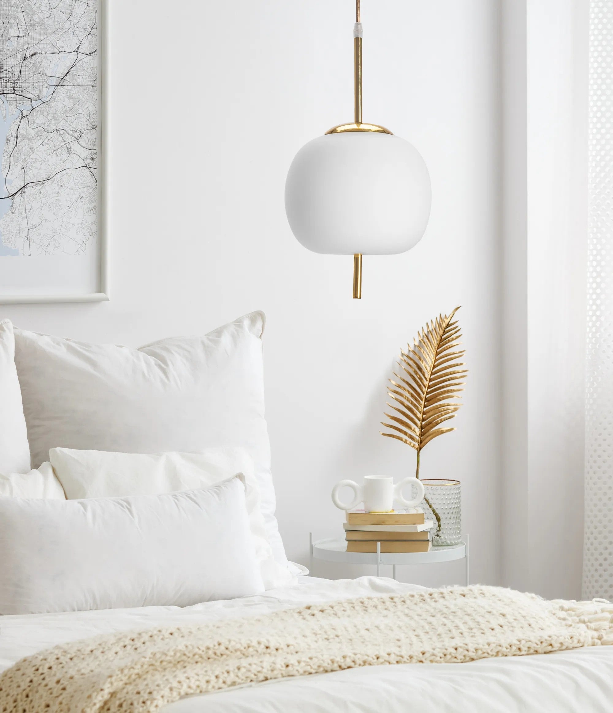 Lampa Sufitowa Wisząca Szklana Kula APP669-1CP Złota 4