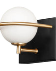 LAMPA ŚCIENNA KINKIET APP1220-1W Czarno Złota 4