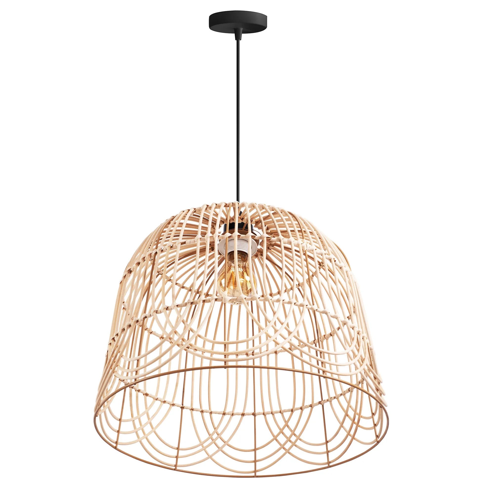 LAMPA SUFITOWA WISZĄCA NATURAL BOHO APP1352-1CP 40 Cm 4