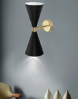 LAMPA ŚCIENNA KINKIET APP1140-2W Czarno-złota 4