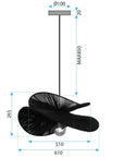 LAMPA SUFITOWA APP1828-1CP NATURE 4