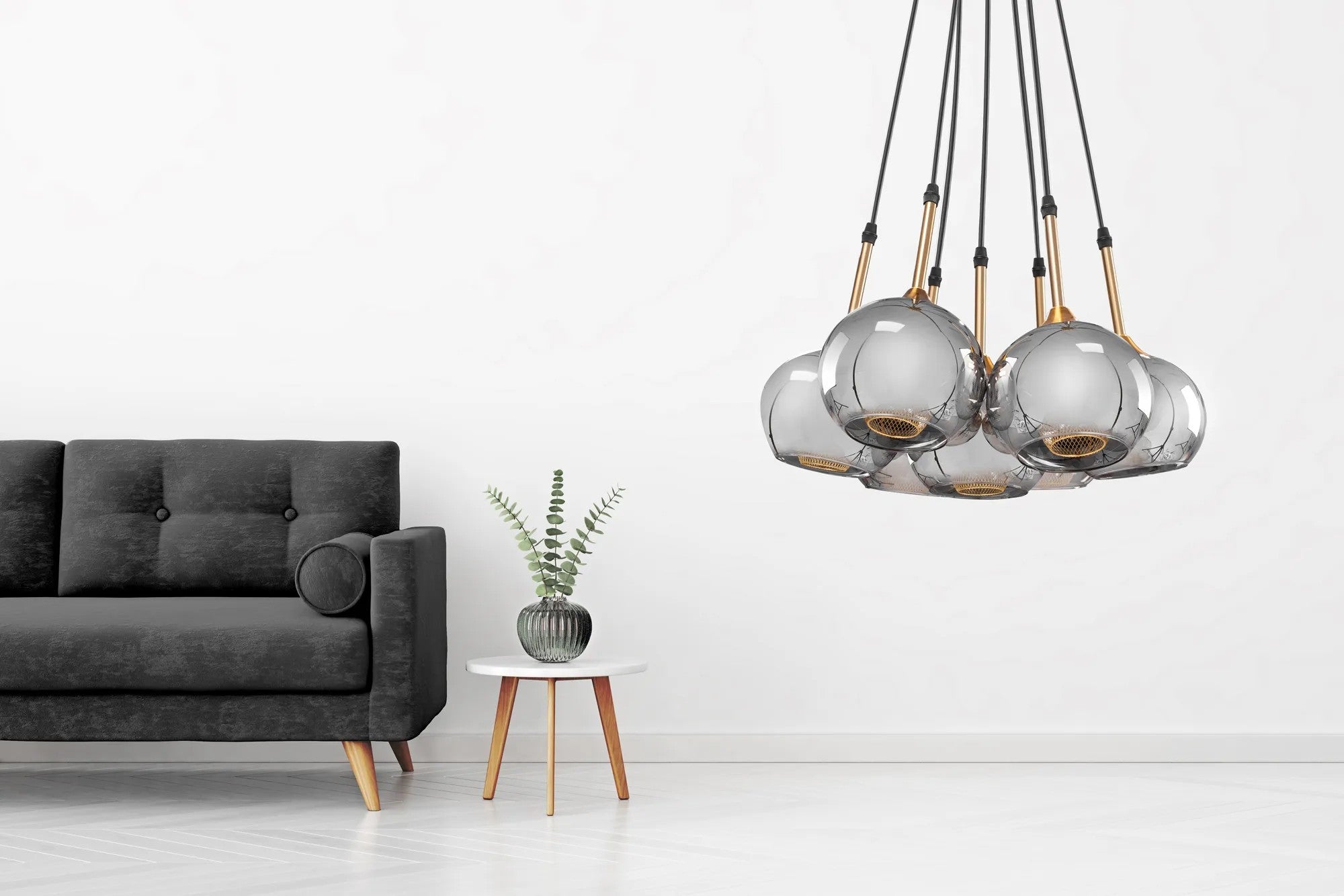 Lampa Sufitowa Wisząca Szklane Kule APP898-7CP 4
