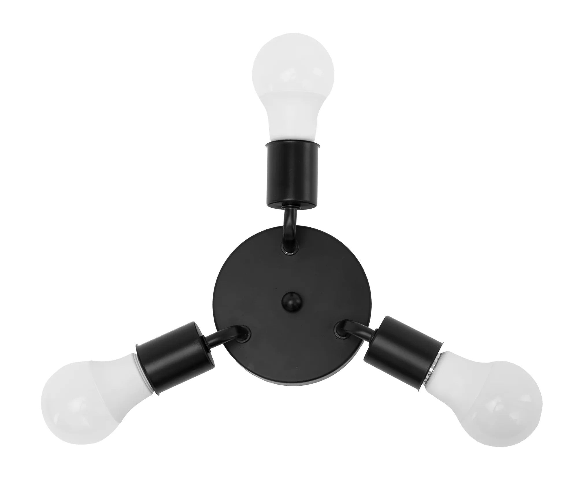 Lampa Sufitowa Potrójna Plafon Metalowa APP701-3C Czarna 4