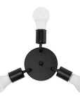 Lampa Sufitowa Potrójna Plafon Metalowa APP701-3C Czarna 4