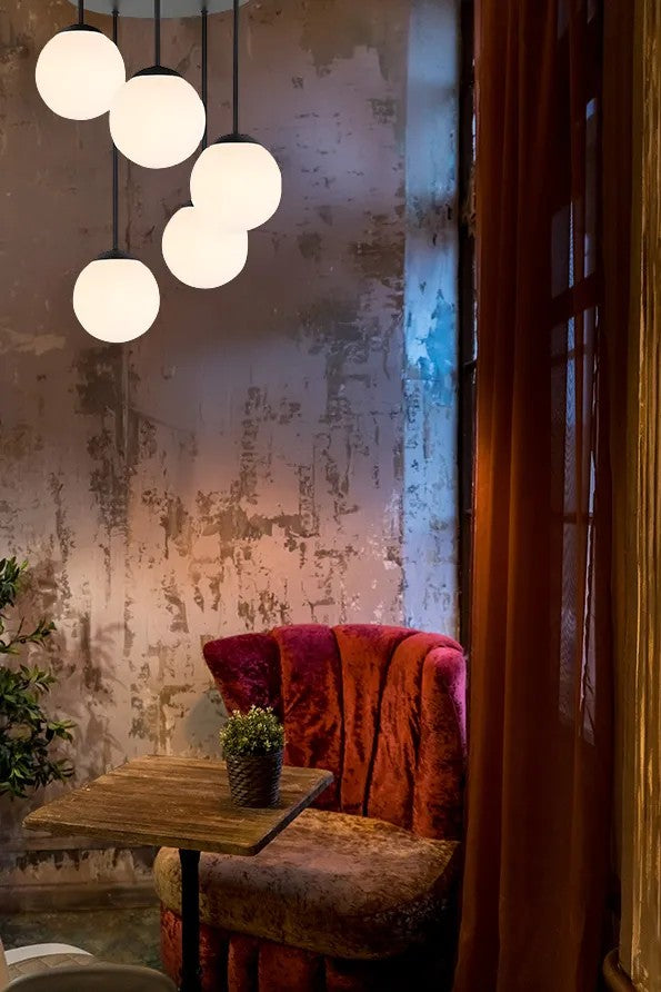 LAMPA SUFITOWA WISZĄCA APP1816-5CPR BLACK 4