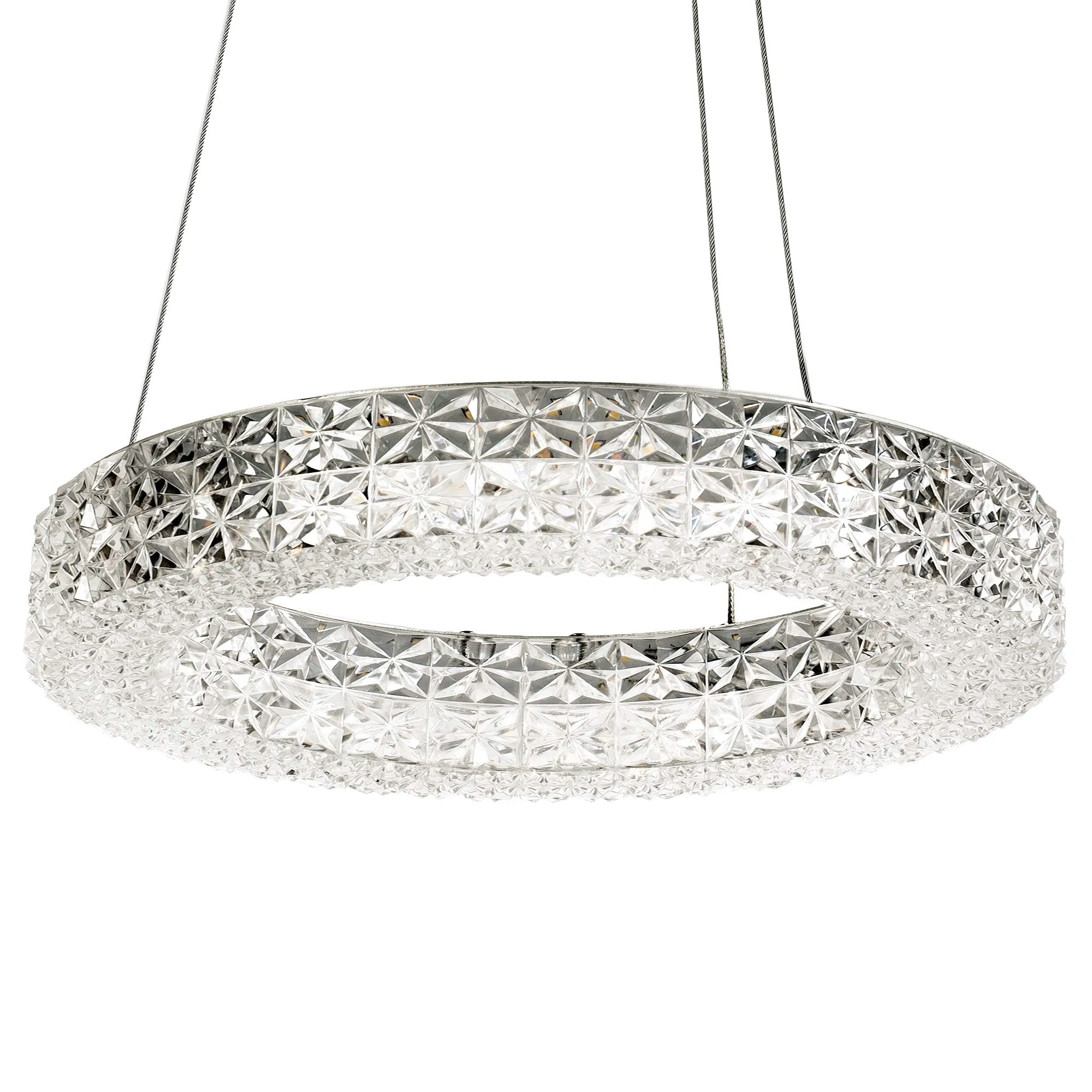 LAMPA WISZĄCA LED MS004-CP 40cm Chrom 4
