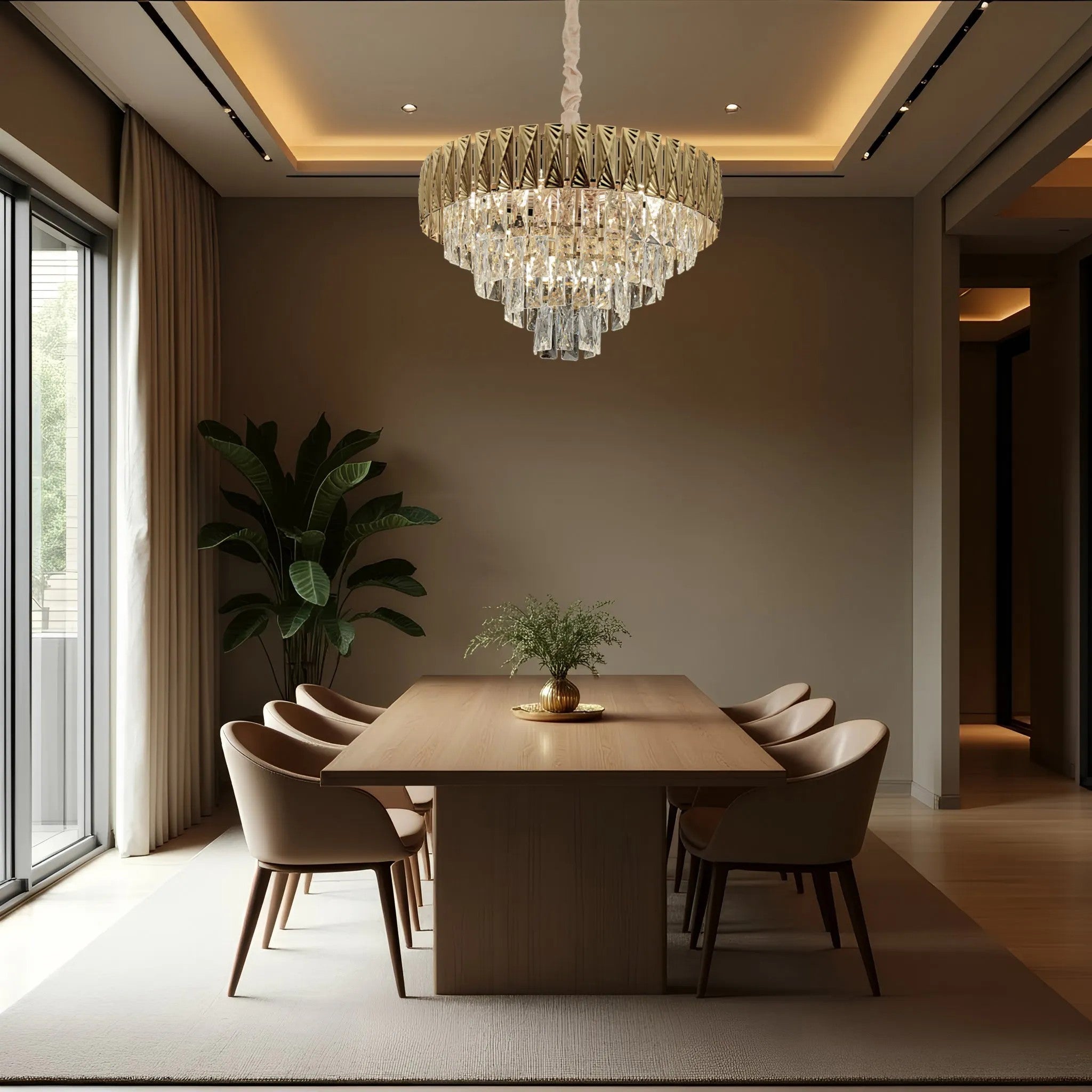 Lampa Wisząca Z Kryształami G059-CP 4