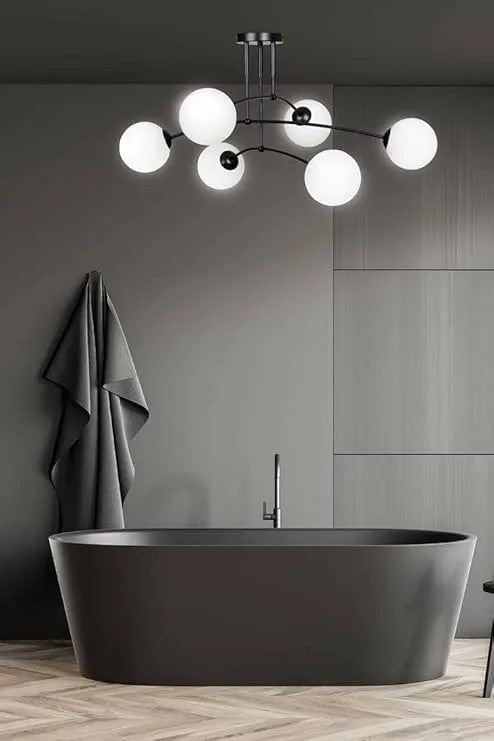LAMPA WISZĄCA SUFITOWA CZARNY MAT APP1576-6C 4