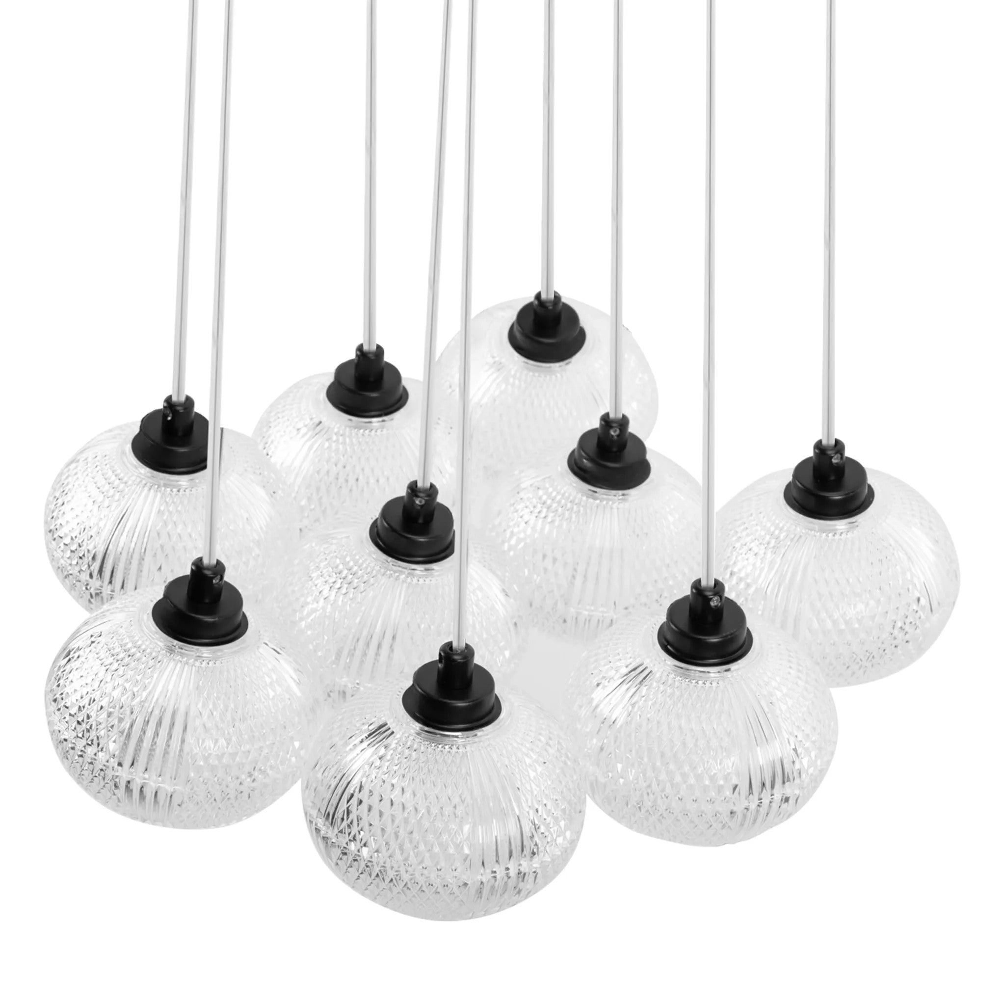 LAMPA SUFITOWA MS022-9CP Czarna 4