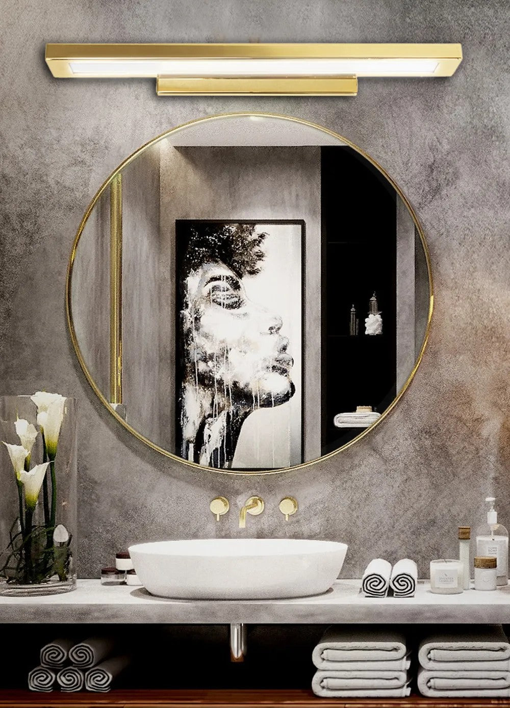 Kinkiet LED Gold 40cm APP836-1W 4