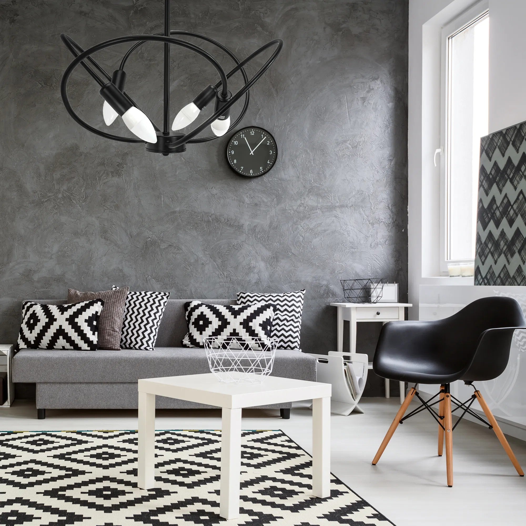 Lampa 4 APP1093-4C Czarna 4