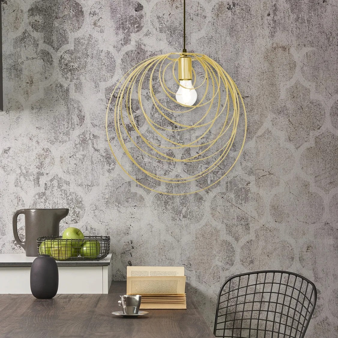 LAMPA SUFITOWA GEOMETRYCZNA APP428-1CP Złota 4