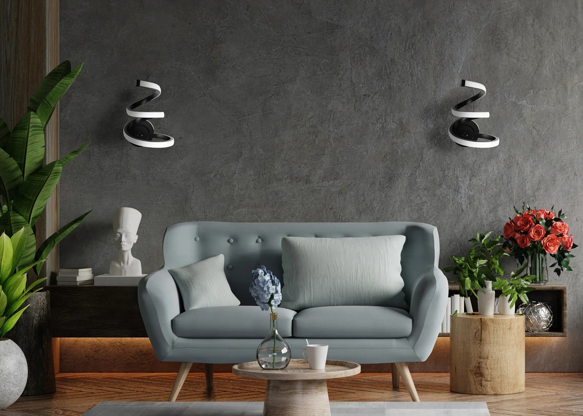 LAMPA ŚCIENNA KINKIET LED APP1052-W Czarny MAT 4